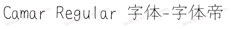 Camar Regular 字体字体转换